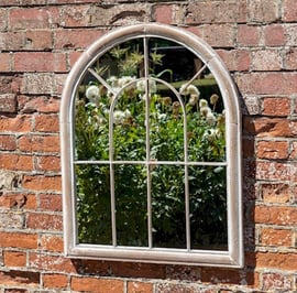 Bowed Garden Mirror