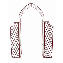 Lattice Metal Garden Arch with Side Panels