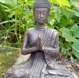 Bronzed Thai Buddha Garden Ornament