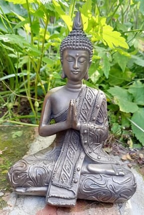 Bronzed Thai Buddha Garden Ornament