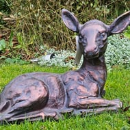 Lying Fawn Garden Ornament