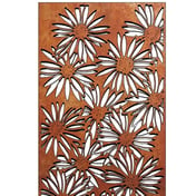 Daisy Steel Decorative Garden Wall Art Detail