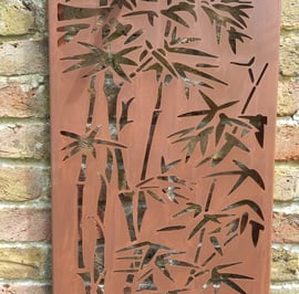 Bamboo Steel Decorative Garden Screen 0.7m