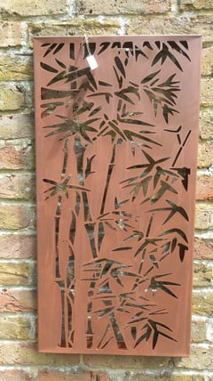 Bamboo Steel Decorative Garden Screen 0.7m