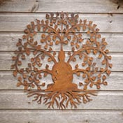 Tree of Life Buddha Decorative Garden Wall Panel