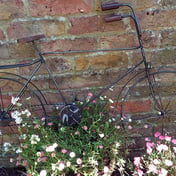 Vintage Bike Steel Garden Wall Art