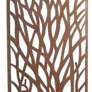 Wild Branches Steel Decorative Garden Screen Antiqued