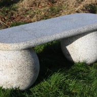 Granite Sphere Garden Bench