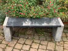 Epsom Two Tone Granite Garden Bench Small