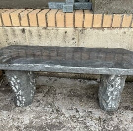 Worchester Black Granite Garden Bench