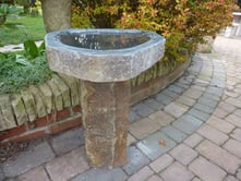 Moray Basalt Bird Bath