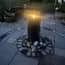 Large Basalt Column Water Feature with LED