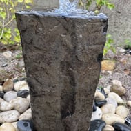 Drilled Basalt Column Garden Water Feature 60cm