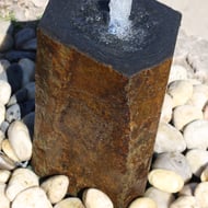 Drilled Basalt Column Water Feature 70cm