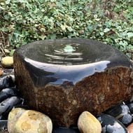 Rounded Basalt Column Garden Water Feature