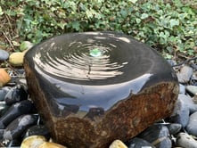 Rounded Basalt Column Water Feature