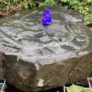 Rippled Basalt Water Feature with LED