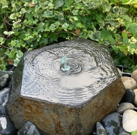 Hexagonal Basalt Water Feature