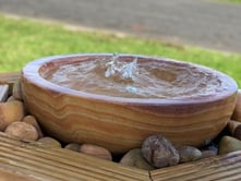 Medium Babbling Bowl Rainbow Sandstone Water Feature