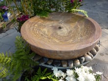 Extra Large Babbling Bowl Rainbow Sandstone Water Feature