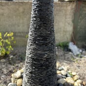 Large Slate Column Water Feature 90cm