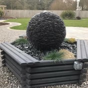 Slate Sphere Garden Water Feature