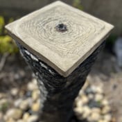 Twisted Slate Column Garden Water Feature