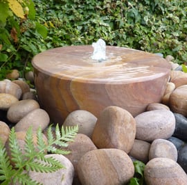 Mill Wheel Rainbow Sandstone Water Feature