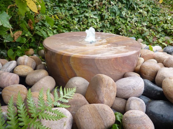 Mill Wheel Rainbow Sandstone Water Feature