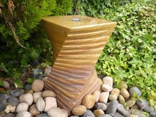 Small Twisting Column Rainbow Stone Water Feature