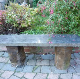 Galway Polished Basalt Garden Bench