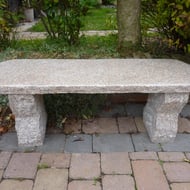 Pink Rustic Granite Garden Bench