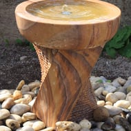 Chubby Twisted Bowl Rainbow Water Feature