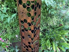 Bee Copper Finished Decorative Garden Column