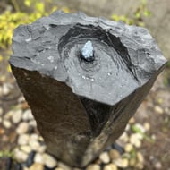 Large Basalt Column Garden Fountain