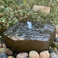 Rippled Basalt Garden Fountain