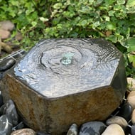 Hexagonal Basalt Garden Fountain