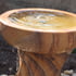 Chubby Twisted Bowl Sandstone Garden Fountain