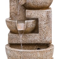 Sparkling Aztec Bowls Water Feature with LED