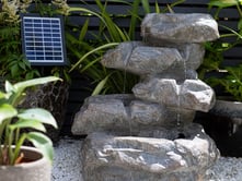 Tumbling Rocks Solar Water Feature