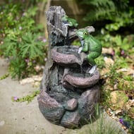 Froggy Falls Solar Fountain