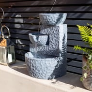 Stone Bowls Self Contained Solar Fountain