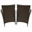 Radiant 3 Piece Rattan Dining Set Chair Backs Brown