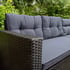 Radiant 9 Seat Rattan Outdoor Corner Suite Black 27305