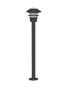 Towans Tall Garden Path Light in Black