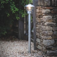 Towans Tall Garden Path Tower Light Galvenised Steel