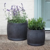 Midford Round Garden Planter Set of 2