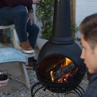 Extra Large Murcia Steel Woodburning Chimenea with Grill