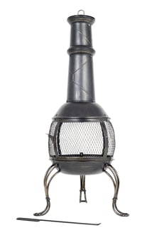 Large Leon Steel Chimenea