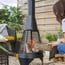 Medium Colarado Mesh Steel Chimenea Woodburner